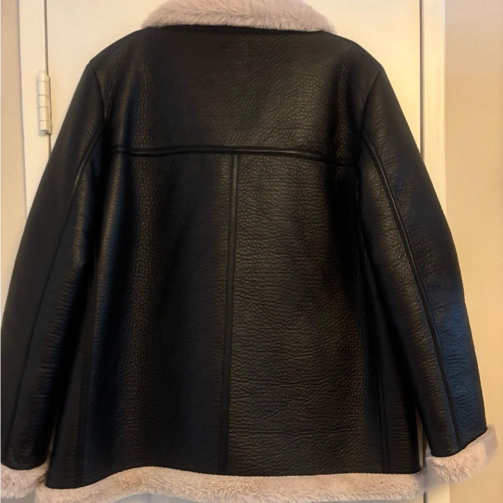 Vince Camuto Faux Leather & Fur Jacket - Picture 2 of 6